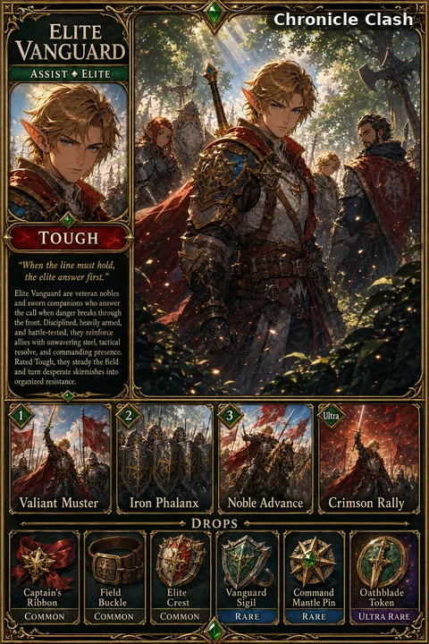 Chronicle Clash card art: Elite Vanguard (Card)