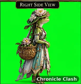 Chronicle Clash artwork: Character Crownfen Marsh Lotus Keeper Right Side