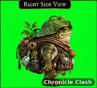 Chronicle Clash artwork: Character Crownfen Marsh Reed Gatherer Right Side